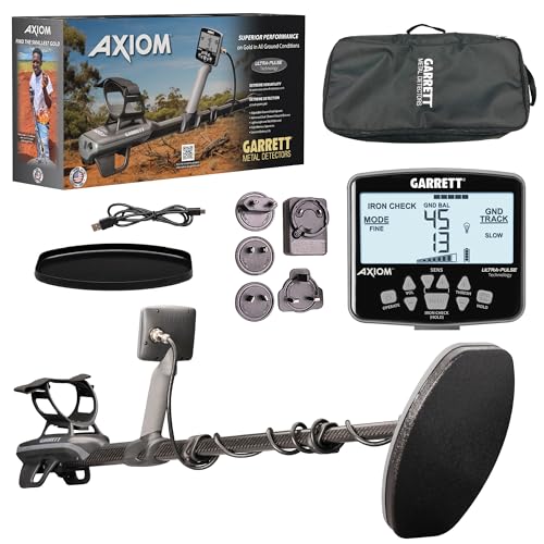 Garrett Axiom Lite Gold Metal Detector, 11x7 Coil