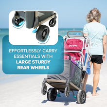 Wadabuggy Beach Foldable Cart - Collapsible & Folding Cart with Wheels for Sand & All Terrain - Foldable Wagon for Beach, Grocery, Heavy Duty