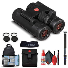 Leica 8x20 Ultravid BR Binoculars Black with Backpack, Monopod, Cleaning Set, Cap Keepers, Neck Strap