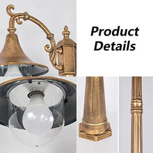 Post Lights Outdoor 290CM 114.17in Outdoor Garden Pillar Post Light Aluminum Path Pillar Lamp Waterproof IP65 Street Light 2-Head Bollard Path Lamp Mains Powered Pillar Post Light Pillar Lamp
