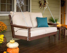 POLYWOOD® Vineyard Swing, White/Navy
