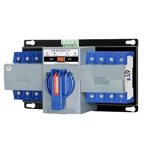 GHVYHNSXB 2P 4P 63A Dual Power Automatic Transfer Switch Single-Phase Three-Phase 220v Household ATS Switching Power-Off Control