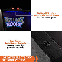 Hall of Games 108" Roll and Score with LED Lights and Electronic Scorer Black/Blue