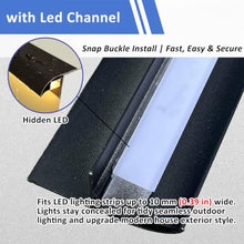 ERRULAN Drip Edge Water Diverter with Hidden LED Channel