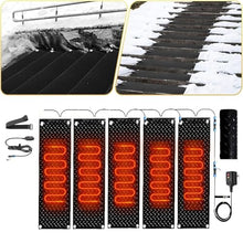 CHAOMIN Snow Melting Mats for Outdoor Use - Anti-Slip Rubber Mats for Stairs/Doorways/Pathways - Winter Snow Removal Solutions(30x150cmx5Pcs)