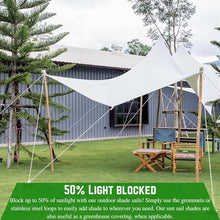 Farm Plastic Supply - White Shade Cloth - 50% - Mesh Fabric for Fence Privacy Screen, Garden Shade, Mesh Fence Screening, Shade Cloth Rolls, Wind Screen, White Shade Cloth (10' x 175')