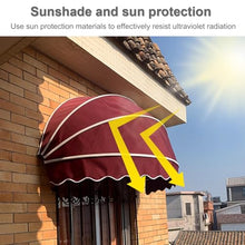 NYTFHMS Folding Sunshade Canopy, Uv Protection Awning for Doors & Windows, 47In Green Patio Umbrella, Weather-Resistant Balcony Shade, Stylish Dome Design for Outdoor Use