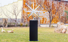 Garden Artisans Black Column Pedestal 12x12x30 Inches