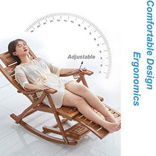 FENOKD Rocking Chair Gravity Chair Rocking Chair Outdoor Garden for Adults Relax Comfort | Folding Sun Lounger Chair
