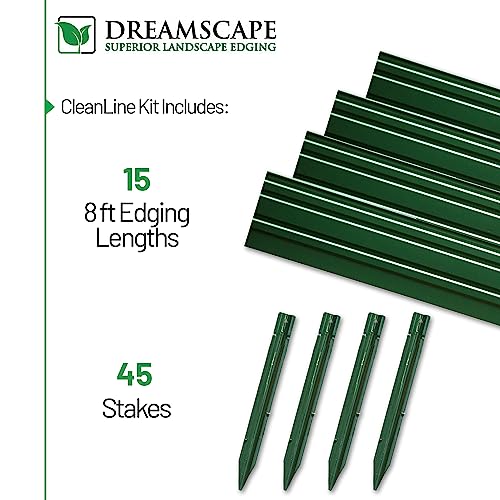 Dreamscape Cleanline Aluminum Edging 3/16" x 4" x 8' Green