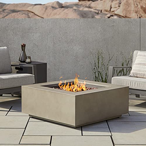 Lakeview Elysian 36-Inch Square Propane Gas Fire Table - Mist Gray - SC-C9812LP-MGRY