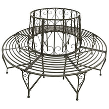 RJPLMFV Steel Tree Bench 27.6" Inner Diameter