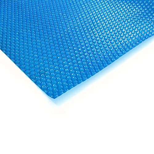 Heat Retaining Blanket 3/6/10/13/16/20/23/26/30ft Pool Cover, Blue 19 Mil Thick Solar Blanket Covers for SPA Pool Hot Tub, Pool Membrane To Keep Leaves Out, Dustproof/ Heat Insulation(5X10m/16X33ft)