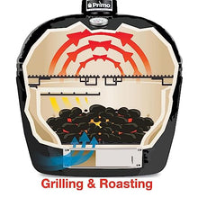 Primo Grills Oval XL 400 Ceramic Kamado Grill Black