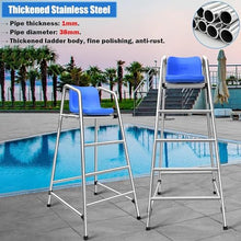 KGBNYSS Pool Ladders 6ft Tall Removable Swimming Pool Deck Lifesaving Chair, Heavy Duty Adult Bar Bar Chairs, Loads 660lbs
