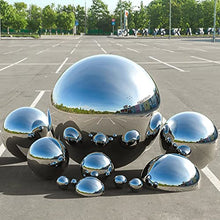 1mm Stainless Steel Reflective Garden Gazing Ball Hollow Floating Silver