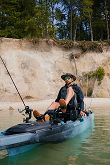 Perception Kayaks Showdown 11.5 Sit-on-Top Pedal Drive Fishing Kayak Fossil Tan