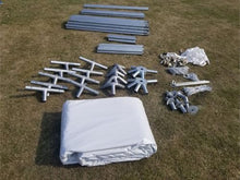Party Tents Direct 20' x 20' Weekender Frame Canopy with Red White Blue Top