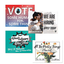 VSE | Custom UV Printed Made-To-Order Plastic Yard Signs | 24x18 inch | Upload Your Image or Artwork | Add Your Own Text | Choose from Multiple Background and Font Colors | Add H-Stakes (100)
