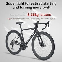 SAVADECK Carbon Road Bike Lightweight 24-Speed Shifting Road Bicycle White