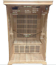 Sunray Evansport 2 Person Infrared Sauna Natural