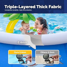 BMWJYLPM Inflatable Swimming Pool, Swimming Pool with Sprinkler System, Outdoor Circular Swimming Pool for Backyard and Garden(Blue,118.11inx29.92in)