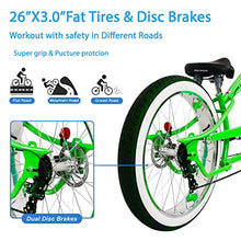MICARGI Boston GT7 Fat Tire Beach Cruiser Bike 7-Speed Dual Suspension Green