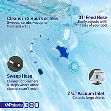 Polaris Vac-Sweep 380 Pressure Inground Pool Cleaner White and Blue