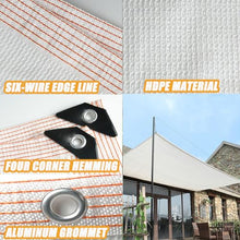 CAQXAQP White Shade Net Greenhouse Shade Cloth,7X18m Sun Shade Netting with Grommets Rectangular Sunblock Shading Net for Garden Plant Pergola Car Cover,85% Shading Rate Garden Net