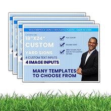 VictoryStore 18x24 Inch Custom Yard Signs, Full Color Two Sided Custom Logo and Text Yard Signs, Weatherproof 4mm Corrugated Plastic (1000-Pack)