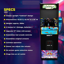 ARCADE1UP Galaga Deluxe Arcade Machine 5ft Cabinet 14 Games 17" Screen Black