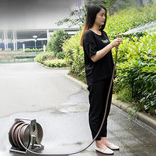 Hose Trolley Silver 50 M Classic Hose Reel Fit Right Garden Hose Reel Cart Particularly Stable Garden Tool Accessories (Silver 40m)
