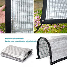 32.8x39.4ft Shade Cloth for Plants with Grommets 90% Sunblock Mesh Tarp, Greenhouse Heat Protection Aluminum Foil Shade Net for Garden Plants Patio Lawn Flowers Chicken Coop Car Outdoor