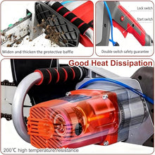 Suyaoquant Electric Concrete Chain Saw | Handheld Chainsaw Wall Cutter | with Water Fed Dust Suppression | with 2 Chains/2 Guide Bar | for Concrete, Granite, Masonry Design for Indoor/Outdoor Use