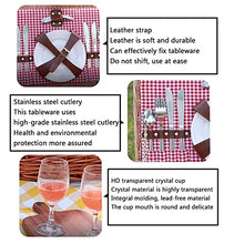 Storage Basket,Picnic Wicker with Cutlery Mat for 2 People Large Baskets with Compartment 53x28x22cm
