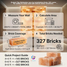 ZKTRADING ZK Extra Thick Himalayan Salt Bricks 8"x4"x2" with 2 Salt Glue– Bulk Pack of 50 Natural Pink Salt Tiles for Sauna, Backlit Salt Walls, Spa, Wellness Rooms & DIY Projects