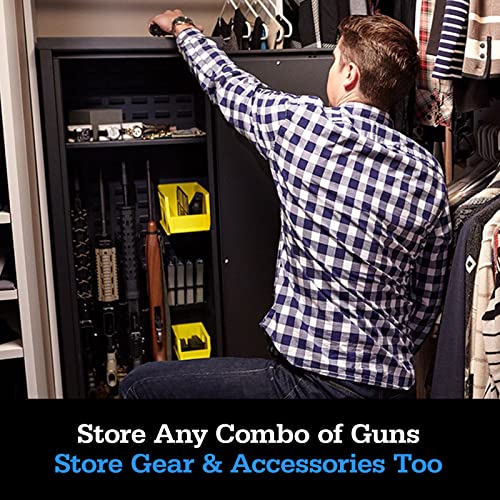 SecureIt Agile Model 52 Pro Gun Safe Grey - Biometric Home Firearm Storage
