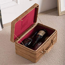 GUANKAOBING Handmade Rattan Portable Storage Box Storage Basket (Color : B) (B)
