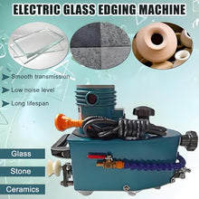 2025 Electric Small Glass Edge Polishing Machine - 800w Glass Edging Machine - Handheld Electric Glass Edger,8000rpm,Speed 1-3m/Min,for Straight Round Bevel Edge Grinding,10mm