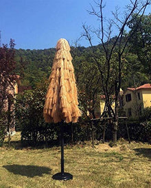 USZWBY Outdoor Garden Parasols Outdoor/Patio/Table Straw Umbrella Tropical Patio Thatched Sun Shade Umbrella for Beach Seaside Poolside Without Base