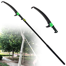 Telescopic Pole Saw Extendable Landscaping Pole Saw with Curved Tree Saw for Pruning Branches and Leavhigh Altitude Fruit Tree Branch Saw,7.2M/24FT