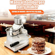 VYUJHNBG 4/5/6-Inch Stainless Steel Burger Press - Commercial Patty Maker for Perfectly Formed Hamburgers - Heavy-Duty Hamburger Smasher for Grill & BBQ