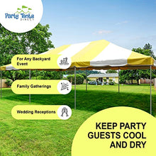 Party Tents Direct 20' x 30' Weekender Frame Canopy with Yellow White Cover