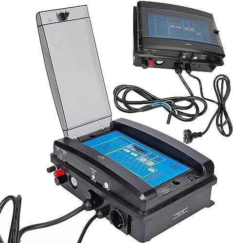 SciAza Salt Water Pool Chlorinator System, 10/15/30/50/50 G/H Automatic Cleaning Salt Water Pool Chlorine, Complete Functions Simple Operation Chlorinator for SPA Swimming Pool,15g/h