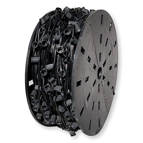 EZLS C9 Black Spool of sockets 12" Spacing SPT-1 1000 ft