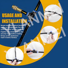 Quick-Connect Drip Irrigation System Kit With intelligent timer for Garden Watering System with Tubing Emitters and Accessories Plant Watering Devices for Greenhouse Lawn Patio 50m/164ft+Timer