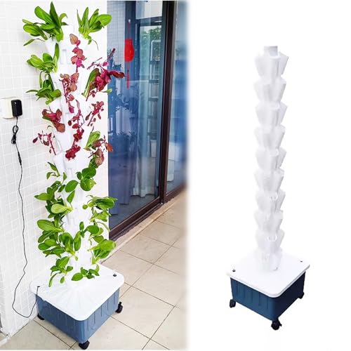 Hydroponics Growing System,Indoor herb Garden,hydroponic Growing Kits & Systems,Vegetables hydroponic Grow kit,with Hydrating Pump, Adapter, Net Pots. (Size : 10th Floor)
