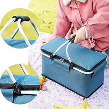 Small Picnic Basket Insulated Cooler Bag Picnic Basket, Leakproof Collapsible Cooler, Grocery Bag (Color : 2-S) (2 c)