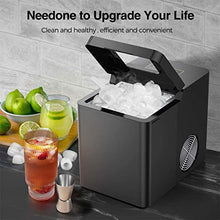 TEDILUVI Bullet-Cylindrical Ice Machine 7mins Fast Icing 33lb/24h Bullet-Shape Low Noise for Home Bar