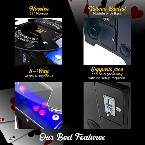 Creative Outdoor Distributor Full-Size Commercial Arcade Table Tall Blackjack Design